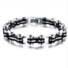 New Punk Jewelry Special Biker Bicycle Motorcycle Chain Men's Bracelets Bangles 9mm Titanium Steel Bracelet 2024 - buy cheap
