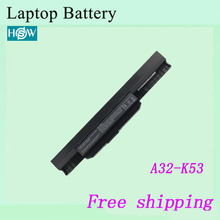 5200mAh Laptop battery for Asus A32-k53 A42-K53 A43 A53 K43 K53 K53S X43 X43B X43BY X43E batteries 2024 - buy cheap