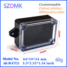 (10 pcs) 84*59*34mm szomk IP65 waterproof enclosure plastic project box plastic electronic housing case pcb equipment boxes 2024 - buy cheap