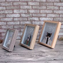 Romantic Photo Frame Home Decor European Style Retro Wood Glass Finishing Frame Wedding Gift 2024 - buy cheap