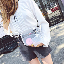 Women Shoulder Bag PVC Transparent Zipper Adjustable Strap Casual Crossbody Messenger Bags LBY2018 2024 - buy cheap