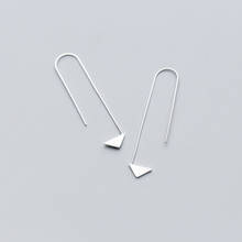 MloveAcc оригинальные модные треугольные длинные серьги-гвоздики для женщин, высококачественные женские серьги из 100% стерлингового серебра 925 пробы, ювелирные изделия 2024 - купить недорого