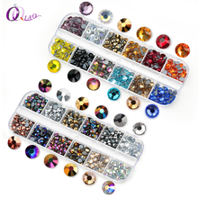 Mix Colors SS20 600Pcs/Box 12 Colors AAA Hot Fix Rhinestones Crystal Glass Strss Hotfix Rhinestones For Garment QIAO 2024 - buy cheap