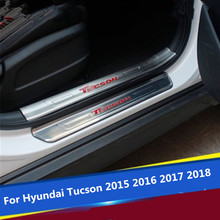 Pedal da porta de aço inoxidável, de alta qualidade, placa, soleira, acessórios de estilo de carro para hyundai tucson 2015, 2016, 2017, 2018 2024 - compre barato