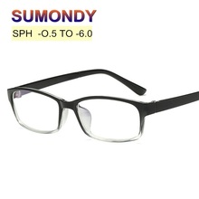 SPH -0.5 -1 -1.5 -2 -2.5 -3 -3.5 -4 -4.5 -5 -5.5 -6 Anti Blue Ray Finished Myopia Glasses Men Women Nearsighted Eyewear UF19 2024 - buy cheap