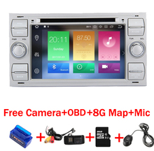4G+32G 8 Core Android 8.1 Car Radio dvd gps for Ford Focus Kuga Transit Fusion GALAXY 4G Wifi Bluetooth RDS Free map OBD 2024 - buy cheap