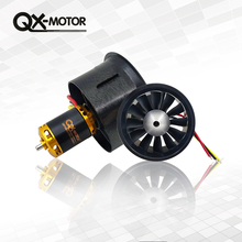 Dron QX-MOTOR de 64mm EDF, Motor sin escobillas con 12 aspas, ventilador con conductos para piezas de conducción de control remoto, 2822 3800KV, bricolaje, nuevo 2024 - compra barato