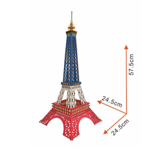 Rompecabezas de madera 3D para niños y adultos, torre de París de colores, juego de ensamblaje, DIY, P39 2024 - compra barato