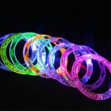 Light Up Bracelet Acrylic Flash LED Light Emitting Electronic Bracelet Luminous Glowing Bracelet Toys For Christmas 2024 - buy cheap