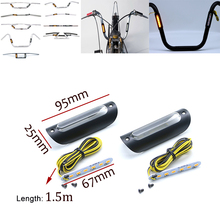 Motorcycle 22mm/25mm Handlebar Light Scooter Retro LED Turn Signal Handle Bar Lights Moto Motorbike Motor Bars Light Indicator 2024 - buy cheap