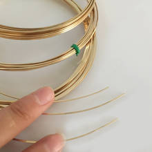 14K Gold Filled Light Gold Semi Soft Wire 0.64mm/0.81mm/1.02mm Width Flat DIY Handmade Jewelry Making Accessories 30Cm/Lot 2024 - buy cheap