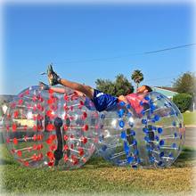 Novo design inflável bola abundante humana 1.5 m diâmetro inflável bola de bolha de futebol para crianças e adultos 100% tpu gigante bola de bolha 2024 - compre barato