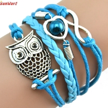 OTOKY Wonderful Gift Multilayer Owl Bracelet BColorful 16CM 1PC 2024 - buy cheap