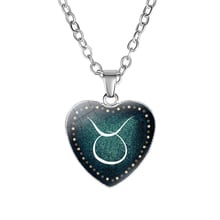 Женское Ожерелье в форме сердца NIUYITID, зодиакальные ожерелья и кулоны в виде созвездия 12, ювелирные изделия 2024 - купить недорого