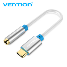 Vention Type-C to 3.5mm Headset Mic Adapter USB 3.1 Type C USB-C male to 3.5 Female AUX audio cable for Xiaomi 6 Letv 2 pro2 max 2024 - buy cheap
