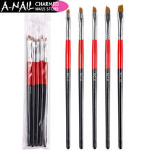 5pcs/set No. 2 4 6 8 10 Nail Art Brush Gradient Painting Drawing Pen Acrylic UV Gel Polish French Brush Nail Art ManicureTools 2024 - buy cheap