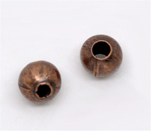 DoreenBeads 500, медные тоновые круглые бусины-разделители 4 мм (B12574), yiwu 2024 - купить недорого
