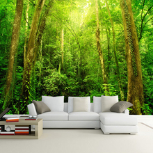 Mural de pared grande de paisaje Natural 3D HD, papel tapiz de foto de bosque, paisaje para habitación, mejora del hogar, Mural de papel de pared personalizada 2024 - compra barato