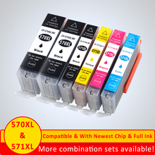 XiangYu Compatible Ink Cartridge 570 for Canon 570XL for Canon 571XL for PIXMA MG5750 TS5050 MG5751 MG5752 MG5753 MG6850 MG6851 2024 - buy cheap
