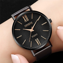 New Woman Wrist Watches Luxury Rose Gold Ladies Watch Montre Femme Geneva Quartz Watch Women Bracelet Clock Reloj Mujer Saati 2024 - buy cheap