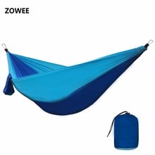 210T Nylon Parachute Hammock Light Weight Outdoor Camping Portable Single Hammock with hammock ropes and hammock carabiners 2024 - buy cheap