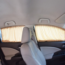 2 uds. Parasol elástico para ventana lateral de coche, cortina para ventana de coche, parasol, cubierta para persianas, parabrisas trasero, protección solar UV, accesorios para coche 2024 - compra barato