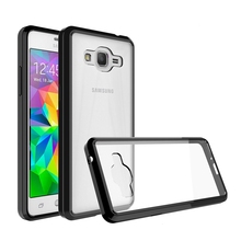 Capa transparente para samsung galaxy grand prime g530, capa macia de tpu + pc, capa traseira transparente para samsung j2 prime 2016, bolsa de ar à prova de choque 2024 - compre barato