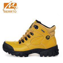 Женские походные ботинки MERRTO, водонепроницаемые сапоги из натуральной кожи, обувь для горного туризма и походов 2024 - купить недорого