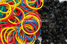 200 PCS Mixed color Tattoo Machine Rubber Band & 200 PCS A-Bar Black Nipples Grommets Tattoo accessories 2024 - buy cheap