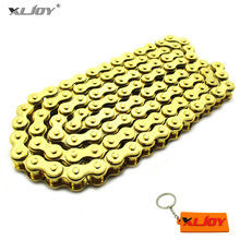 XLJOY Gold 420 Chain 104 Links For Chinese 110cc 125cc Engine Pit Dirt Motor Trail Bike ATV Quad 4 Wheeler Motorcycle 2024 - buy cheap