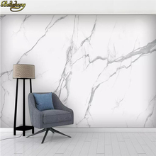 beibehang Custom Nordic White marble photo wallpaper for living room background 3D mural wall papers home decor bedroom walls 2024 - buy cheap