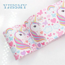 YJHSMY G-18829-1028,10 yards 75 mm Cartoon horse Printed grosgrain ribbons,Clothing accessories,gift wrap,DIY handmade Material 2024 - buy cheap