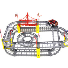 Magical Railway Road Track Toys DIY Variety Electric Speed Car Train Model Assembly Racing Rail Tracks Car Toy For Children 2024 - buy cheap