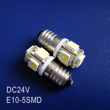 High quality DC24V 1W E10 led dashboard warning indicator,led instrument light,E10 24VDC LED Lamp Bulb free shipping 5pcs/lot 2024 - buy cheap