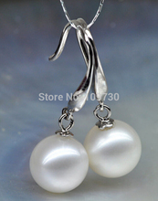 ry00227 AAA 10-11mm white pink round akoya pearl earrings no allergy 2024 - buy cheap