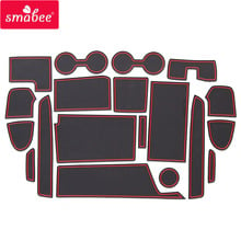 smabee Gate slot pad For NISSAN SERENA C27 E-POWER 2018 Interior Door Pad/Cup Non-slip mats 19pcs 2024 - buy cheap