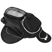 Bolsa de tanque de Motor a prueba de agua, bolsa negra para tanque de combustible y aceite, bolsa magnética para SILLÍN de motocicleta, mochila de un solo hombro para motocicleta, nueva 2024 - compra barato