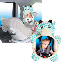 Novo assento de carro do bebê recheado brinquedo de pelúcia animal querido espelho retrovisor chocalho bebê infantil banco de trás brinquedo recém-nascido acessórios 0 ~ 12 meses 2024 - compre barato