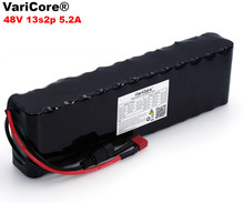 Bateria elétrica para motocicleta, bateria 5200 v bms de alta potência, 48v, 18650 ah, 13 p, 54.6 mah, 2024 - compre barato