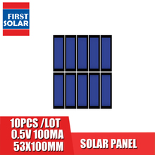 10pcs 0.5V DC 100mA Solar Panel Standard Epoxy Polycrystalline Silicon DIY Battery Power Charge Module Mini Solar Cell toy 2024 - buy cheap