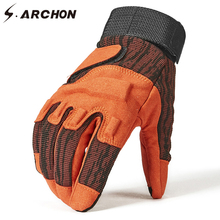 S.ARCHON New Military Fight Full Finger Gloves Men Special Forces SWAT Tactical Gloves Male Paintball Airsoft Combat Army Mitten 2024 - buy cheap