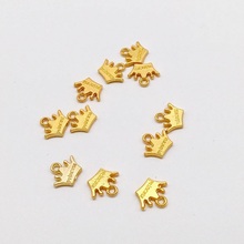 50 pcs Hot fashion Crown charms Crown Pendants fit DIY Handmade necklace earring bracelet Jewelry Making 2024 - buy cheap