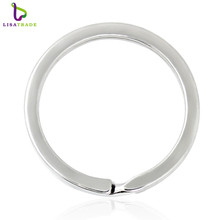 Brand New Arrival 50PCS !! 30mm Silver Color Round keychains Circle  Zinc Alloy For DIY Accessories LSDA02*50 2024 - buy cheap