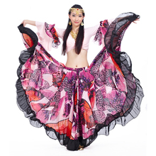 Tribal Belly Dance Performance Women Gypsy Outfit 2 Pieces Set Top and Skirt Butterfly Full Circle Gypsy Costumes Women 2024 - buy cheap