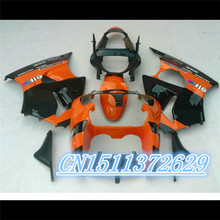 Обтекатели Dor для Kawasaki ninja ZX6R 2000-2002, оранжево-черный обтекатель для kawasaki ZX-6R 00 01 02, комплект обтекателей s ZX636 00 01 02 2024 - купить недорого