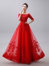 Glamorous Off the Shoulder Appliques Long Red Evening Dress 2020 Evening Gowns Prom Party Formal Dresses robe de soriee 2024 - buy cheap