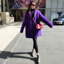 Suéter feminino com capuz, casaco de caxemira de marta com capuz, suéter feminino de caxemira longa tbsr290 2024 - compre barato