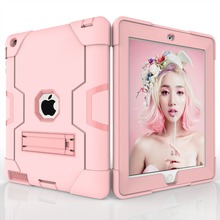 For Apple iPad 4 / 3 / 2 Tablet Armor Anti-knock Shockproof Hybrid Protective Stand Shell Cover Case For iPad 2 3 4 2024 - buy cheap