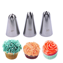 3 pcs/set  Icing Piping Nozzles Fondant Cake Decorating Pastry Tip Set Cupcake Tools Bakeware 2024 - buy cheap