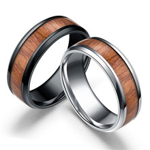 Мужские кольца, инкрустация, титановая сталь, черное серебряное кольцо, мужское роскошное обручальное кольцо, Модные Бриллианты, подарки 2024 - купить недорого